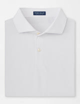 PETER MILLAR Soul Performance Mesh Polo Shirt - Men's Tailored Fit - White