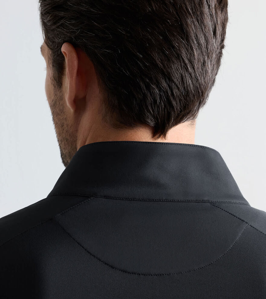 PETER MILLAR Stealth Performance Quarter Zip Sweater - Mens - Black