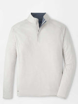 PETER MILLAR Stealth Performance Quarter Zip Sweater - Mens - British Grey