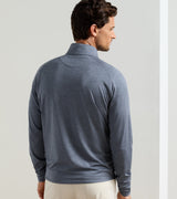 PETER MILLAR Stealth Performance Quarter Zip Sweater - Mens - Steel