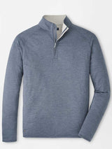PETER MILLAR Stealth Performance Quarter Zip Sweater - Mens - Steel
