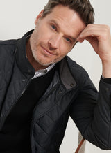 PETER MILLAR Suffolk Quilted Coat - Men's Classic Fit - Black