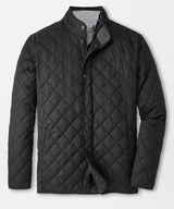 PETER MILLAR Suffolk Quilted Coat - Men's Classic Fit - Black