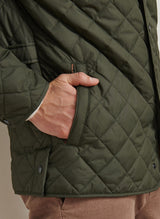 PETER MILLAR Suffolk Quilted Coat - Men's Classic Fit - Dark Olive