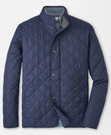 PETER MILLAR Suffolk Quilted Coat - Men's Classic Fit - Navy
