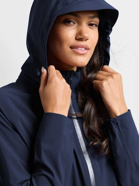 PETER MILLAR Surrey Waterproof Rain Jacket - Womens - Navy