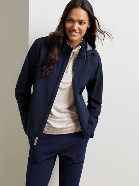PETER MILLAR Surrey Waterproof Rain Jacket - Womens - Navy