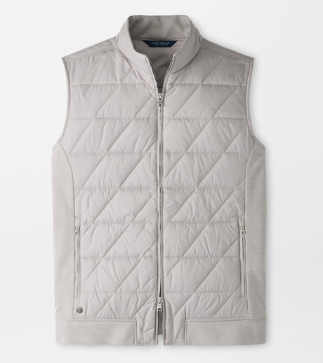 Peter Millar Walker Hybrid Gilet in Silver Strand - front product view