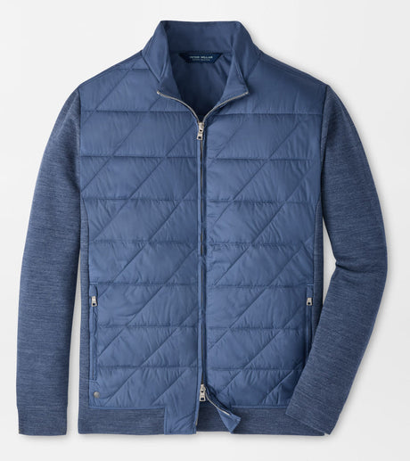 Peter Millar Walker Hybrid Jacket in Cadet - front product view