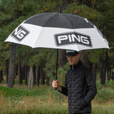 PING Tour Double Canopy Golf Umbrella 68" - White / Black