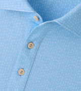 Peter Millar 25th Anniversary Performance Jersey Polo in Cottage Blue - interior label detail
