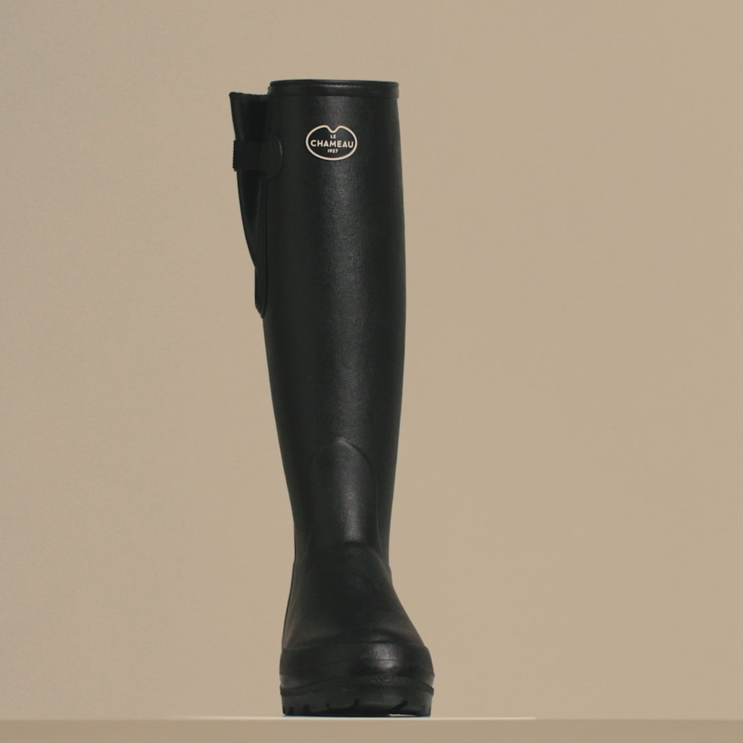 LE CHAMEAU Vierzonord Boots - Ladies Neoprene Lined - Black
