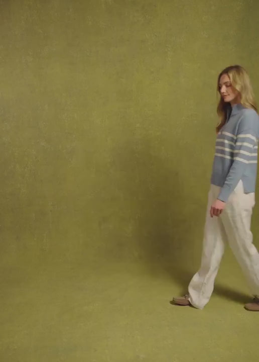 DUBARRY Fonthill Zip Neck Sweater - Womens - Kelp