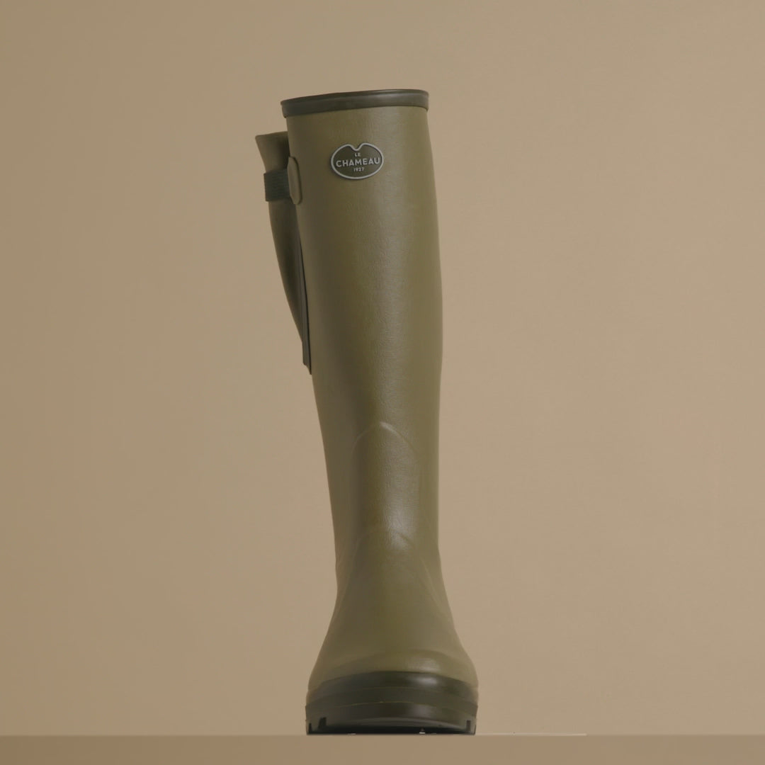 LE CHAMEAU Vierzon Boots - Mens Jersey Lined - Iconic Green