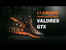 Load and play video in Gallery viewer, CRISPI Valdres Pro GTX Boots - Mens Gore-Tex Hunting Boots - Brown
