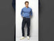 MEYER M5 Jeans – 6288 Modern Fit – Multicolour Stitch Super Stretch Denim – Overdyed Dark Blue