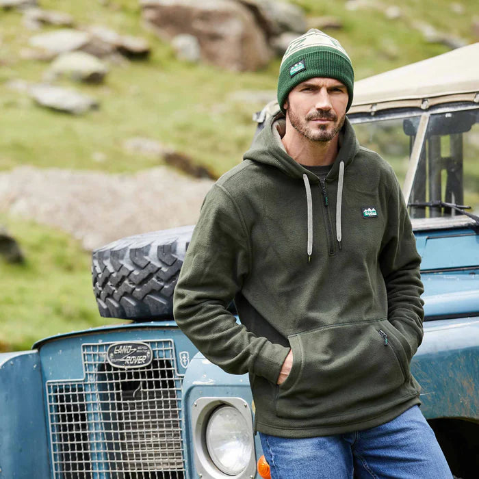 RIDGELINE Ballistic Fleece Hoodie - Mens - Deep Forest