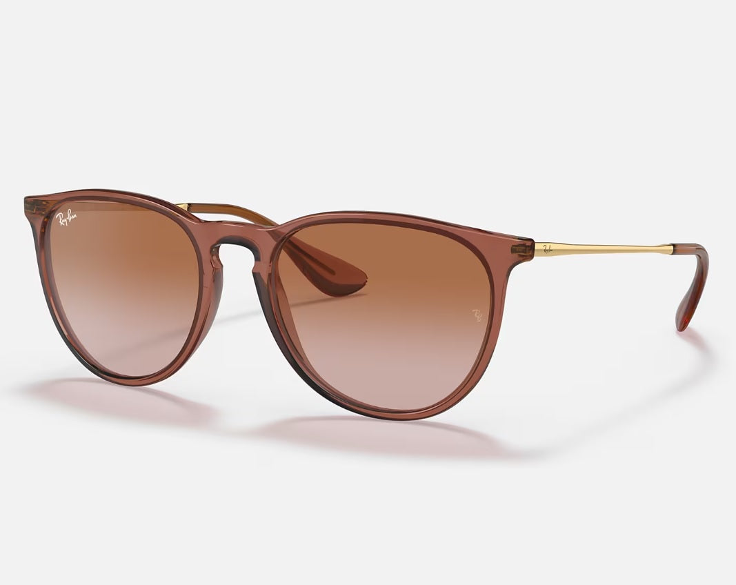 RAY-BAN Sunglasses Erika Classic - Transparent Light Brown - Gradient Brown Lens