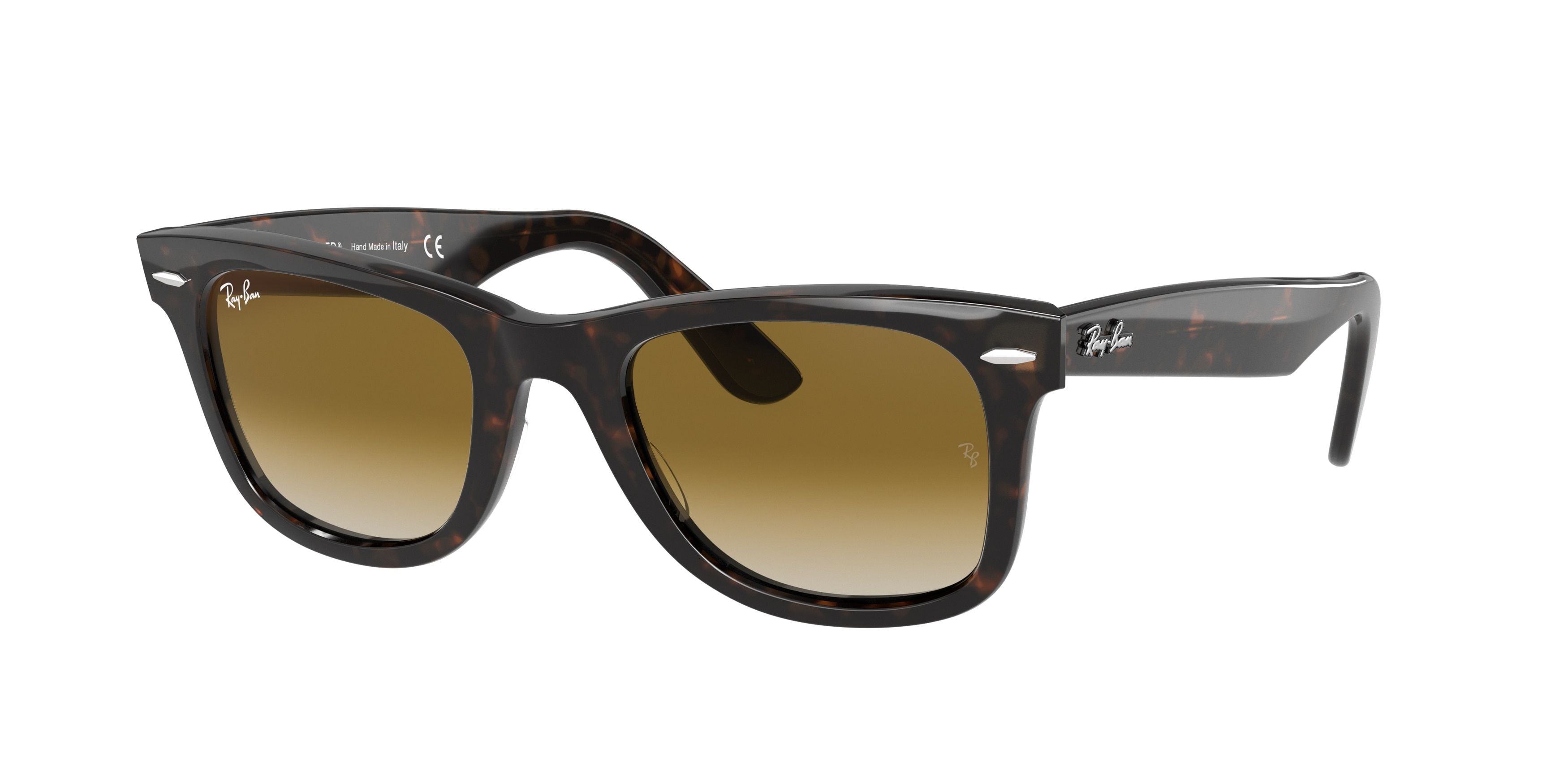 RAY-BAN Original Wayfarer Classic Sunglasses - Polished Tortoise - Brown Lens