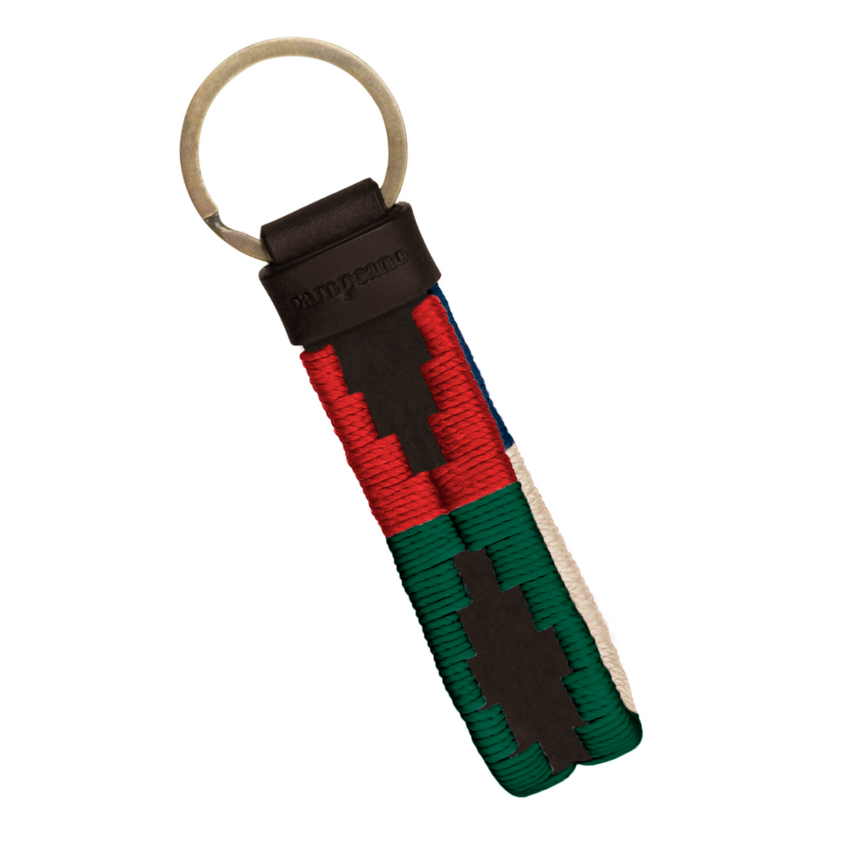 PAMPEANO Charro Loop Keyring - Brown - Red and Green