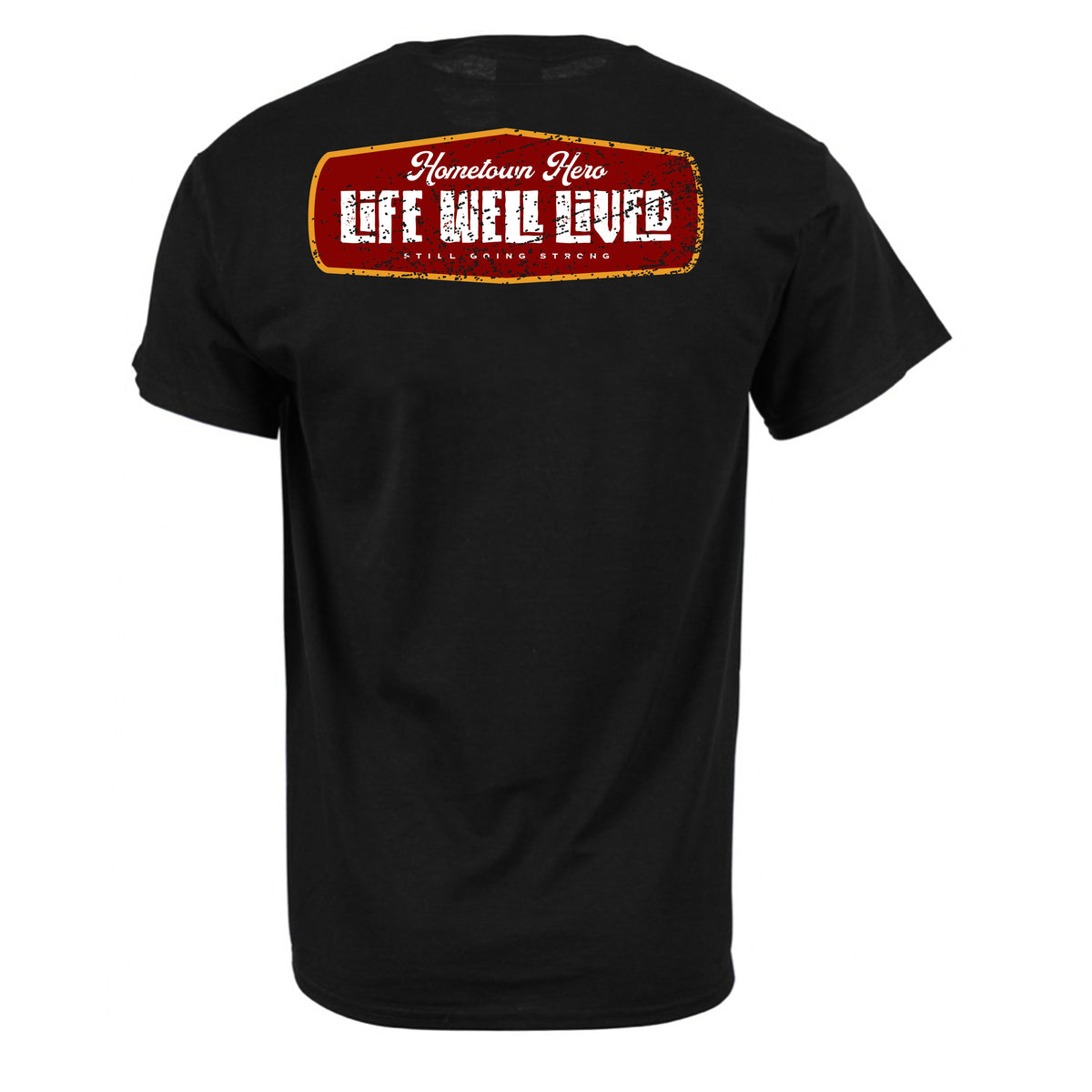 Retro Logo Hometown Hero T-Shirt artwork
