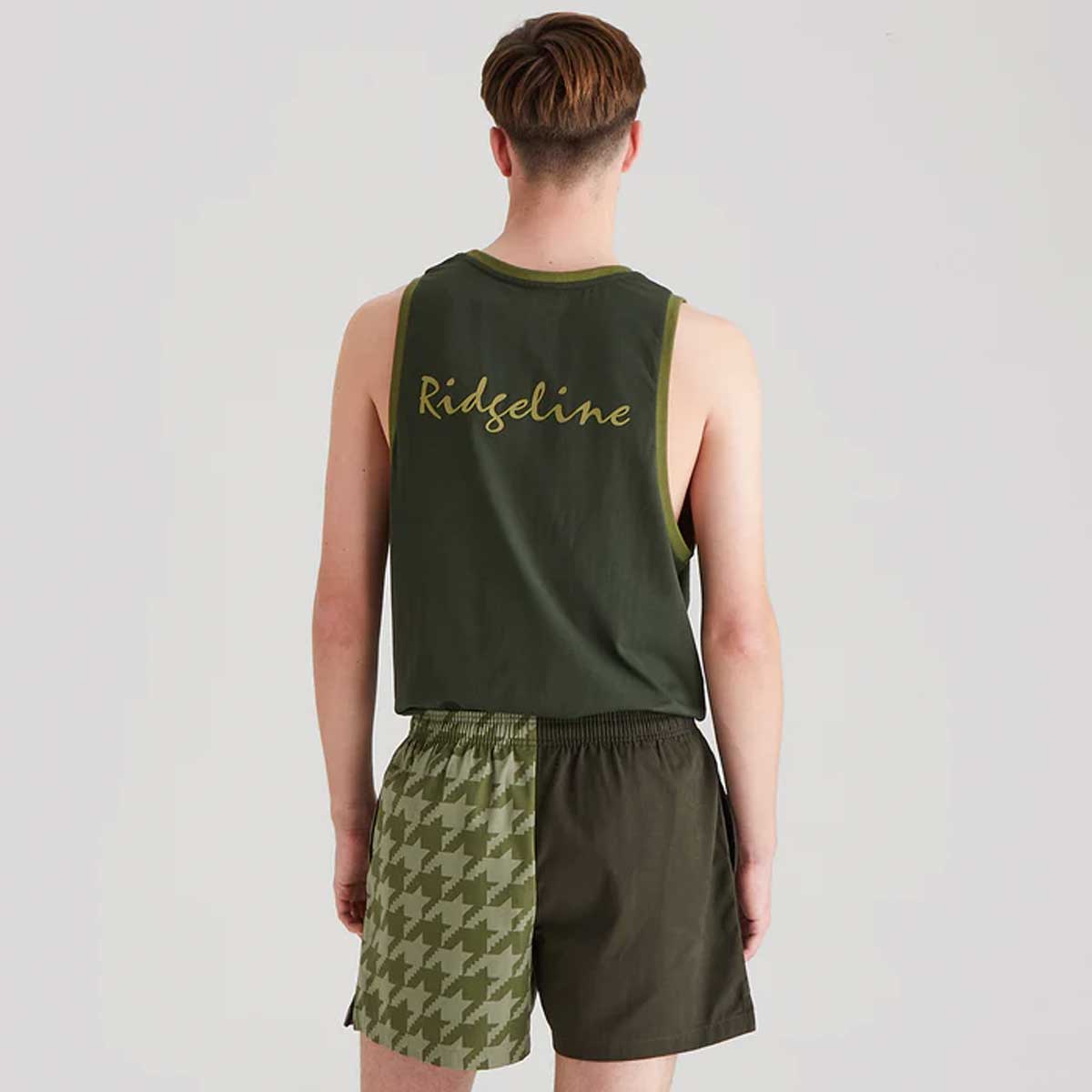 RIDGELINE Backslider Shorts - Deep Forest Print