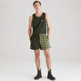 RIDGELINE Backslider Shorts - Deep Forest Print