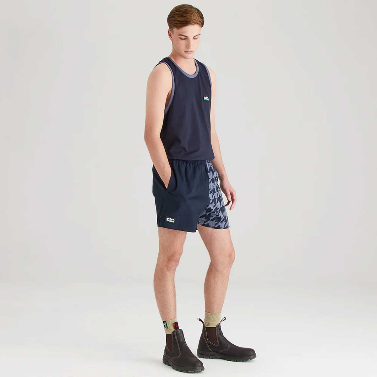 RIDGELINE Backslider Shorts - Navy Print