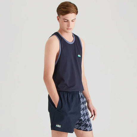 RIDGELINE Backslider Shorts - Navy Print