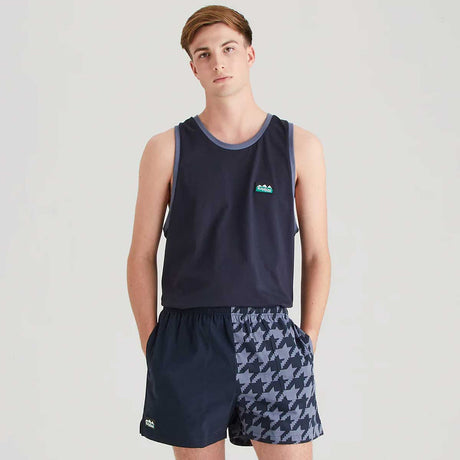 RIDGELINE Backslider Shorts - Navy Print