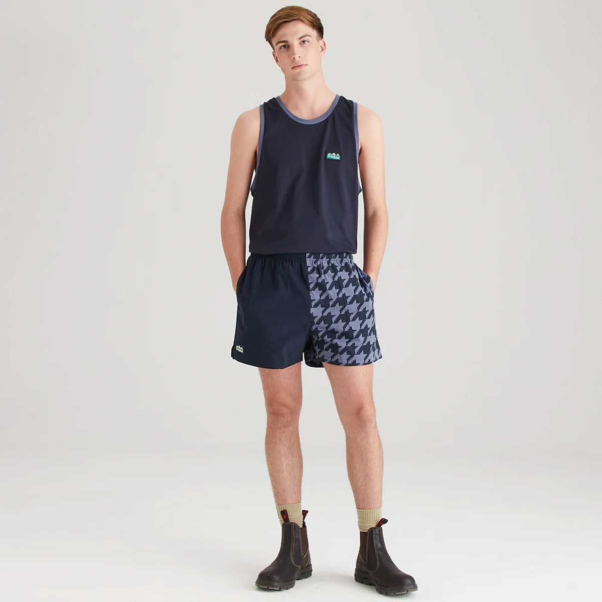 RIDGELINE Backslider Shorts - Navy Print