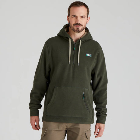 RIDGELINE Ballistic Fleece Hoodie - Mens - Deep Forest