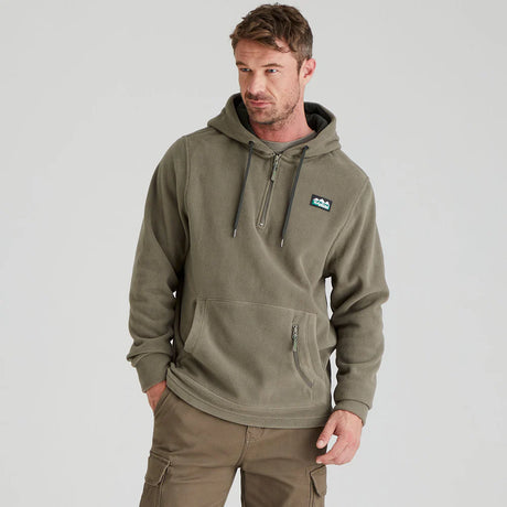 RIDGELINE Ballistic Fleece Hoodie - Mens - Smokey Olive