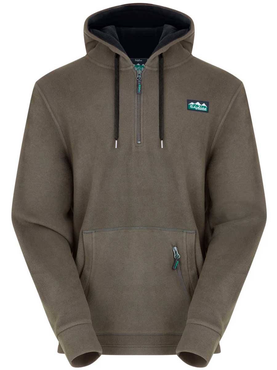 RIDGELINE Ballistic Fleece Hoodie - Mens - Smokey Olive