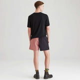 RIDGELINE Hose Down Shorts - Black / Dusky Pink