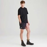 RIDGELINE Hose Down Shorts - Black / Dusky Pink