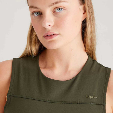 RIDGELINE Ladies Infinity Crop Top - Deep Forest