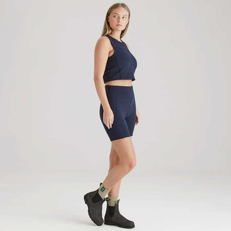 RIDGELINE Ladies Infinity Crop Top - Navy