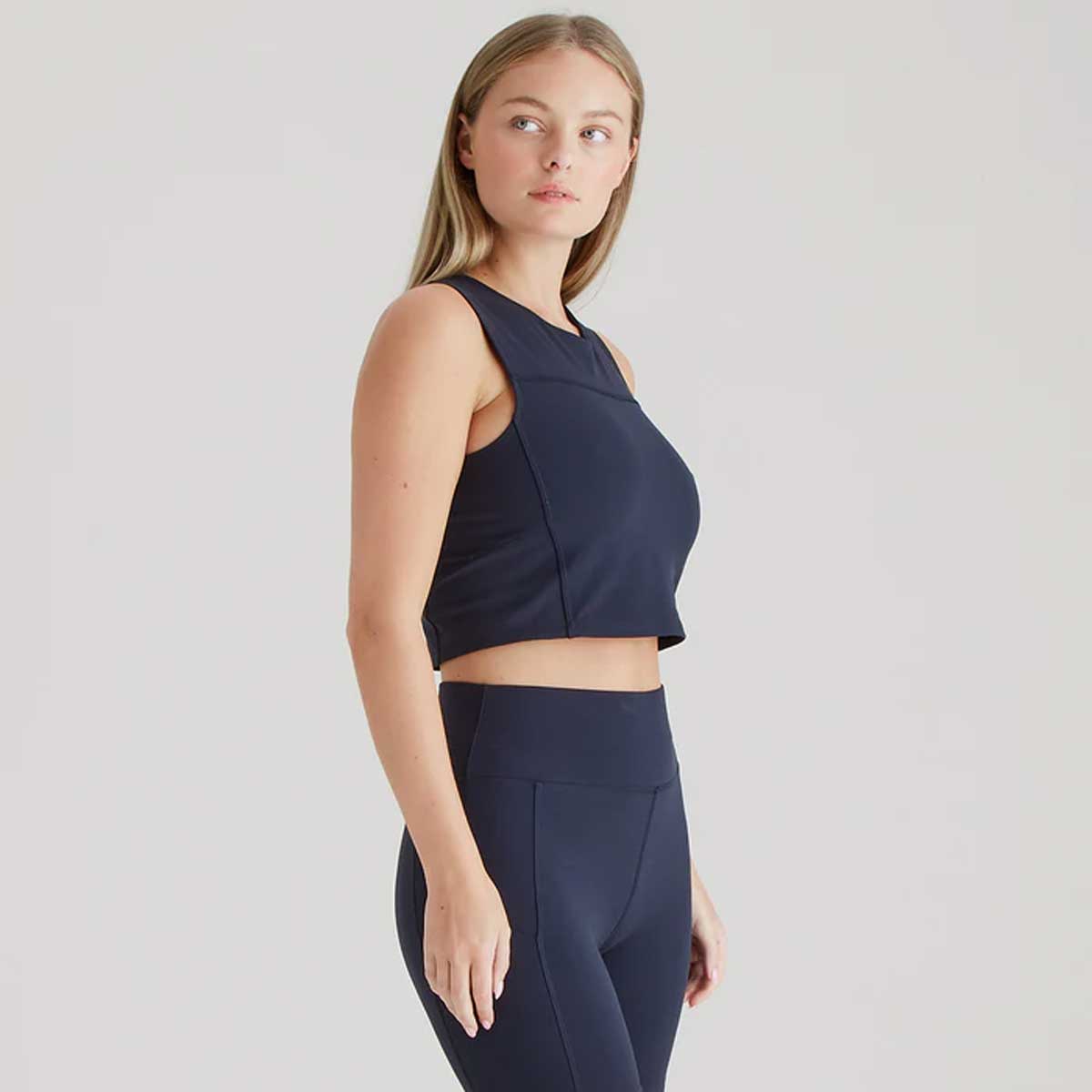 RIDGELINE Ladies Infinity Crop Top - Navy