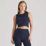 RIDGELINE Ladies Infinity Crop Top - Navy