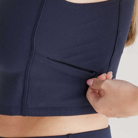 RIDGELINE Ladies Infinity Crop Top - Navy