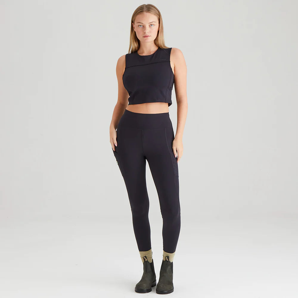 RIDGELINE Ladies Infinity Leggings - Black Print