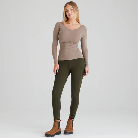 RIDGELINE Ladies Infinity Leggings - Forest Green