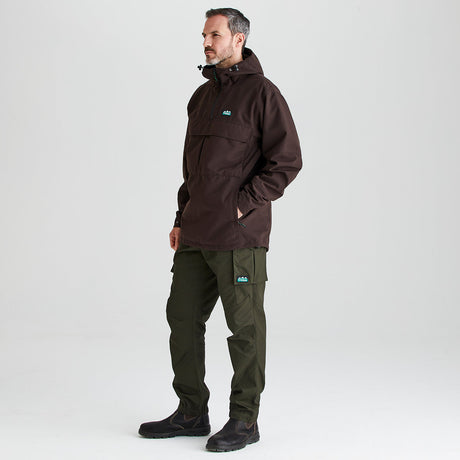 Ridgeline men's Cambrian Smock Deep Bark 2026, side view