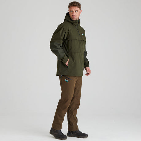Ridgeline men's Cambrian Smock Deep Forest 2026, side view