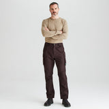 Ridgeline men's Grafter Trouser Deep Bark, full length front view