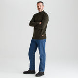 Ridgeline men's Hartland 1/4 Zip Knit Deep Forest, side view