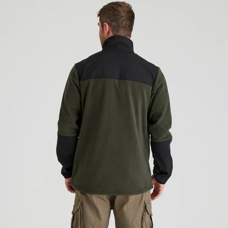 RIDGELINE Mens Hybrid Jacket - Deep Forest & Black