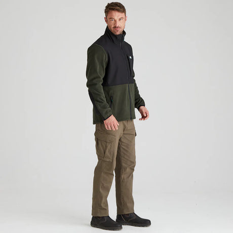 RIDGELINE Mens Hybrid Jacket - Deep Forest & Black