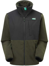 Load image into Gallery viewer, RIDGELINE Mens Hybrid Jacket - Olive &amp; Black
